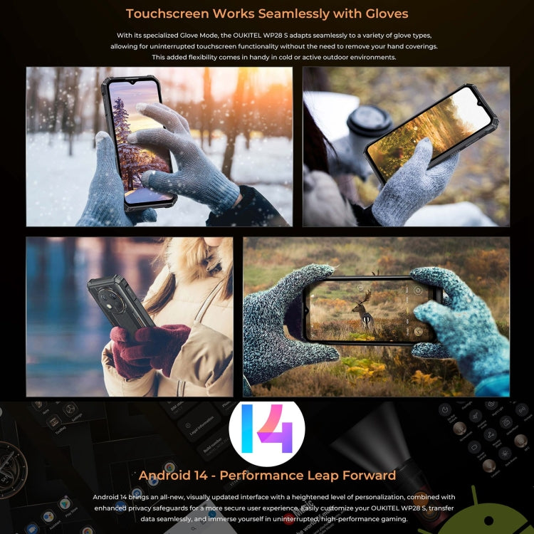 Oukitel WP28 S IP68/IP69K Rugged Phone, 4GB+128GB, Fingerprint, 6.52 inch Unisoc T606 Octa-core, NFC, OTG, Network: 4G, WP28 S Oukitel WP28 S IP68/IP69K Rugged Phone, 4GB+128GB, Fingerprint, 6.52 inch Unisoc T606 Octa-core, NFC, OTG, Network: 4G, WP28 S